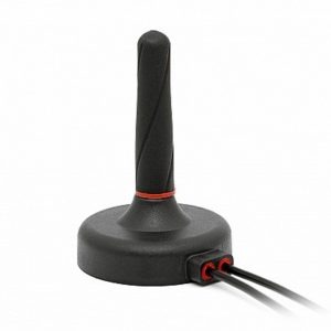 LTE-G-MAG Series RFI LTE/GPS Magnetic Base 698-2700MHz Antenna; 2 X 3m SMA(M)