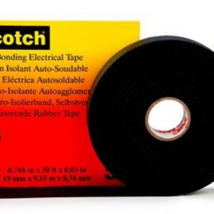 3M 50mm x 9.15m Scotch Black Self Fusing Tape