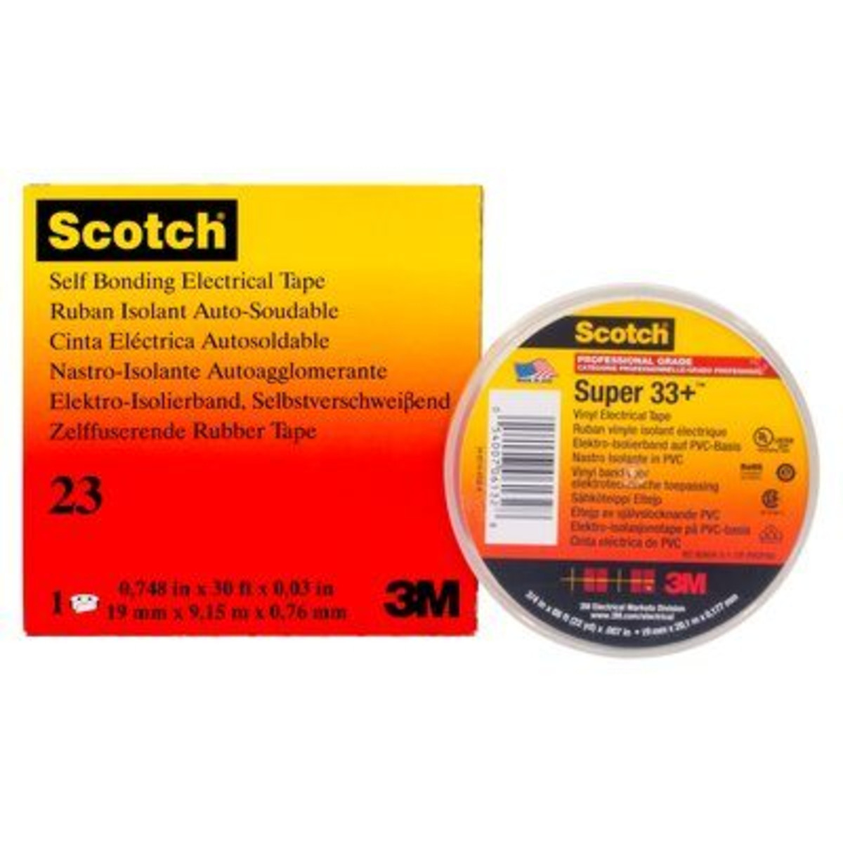 3M Scotch 19mm x 20m Super 33+ Black Vinyl Tape - Image 3
