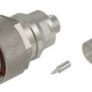 Pulse 71-6 DIN(M) White Bronze Connector Using RG213 Crimp