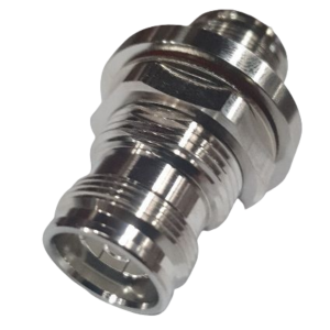 Pulse 4.3-10(F) To 4.3-10(F) Bulkhead Coaxial Adaptor