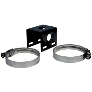 RFI Black Powder Coated Bull Bar Bracket With Dual Stainless Steel Hose Clamps