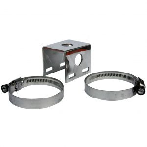 RFI Polished Bull Bar Bracket With Dual Stainless Steel Hose Clamps