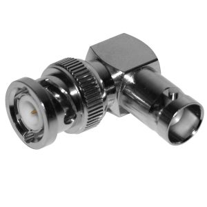 Pulse BNC(M) To BNC(F) Right Angle Coaxial Adaptor