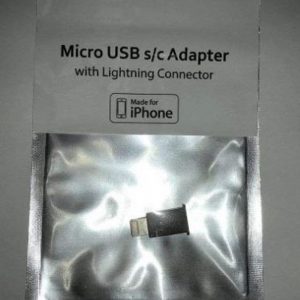 Lightning-Micro USB Adaptor Cable From Bury