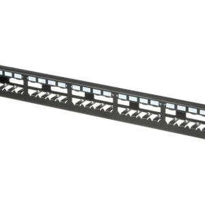 Panduit Black Patch Panel 24 Port All Metal 1RU