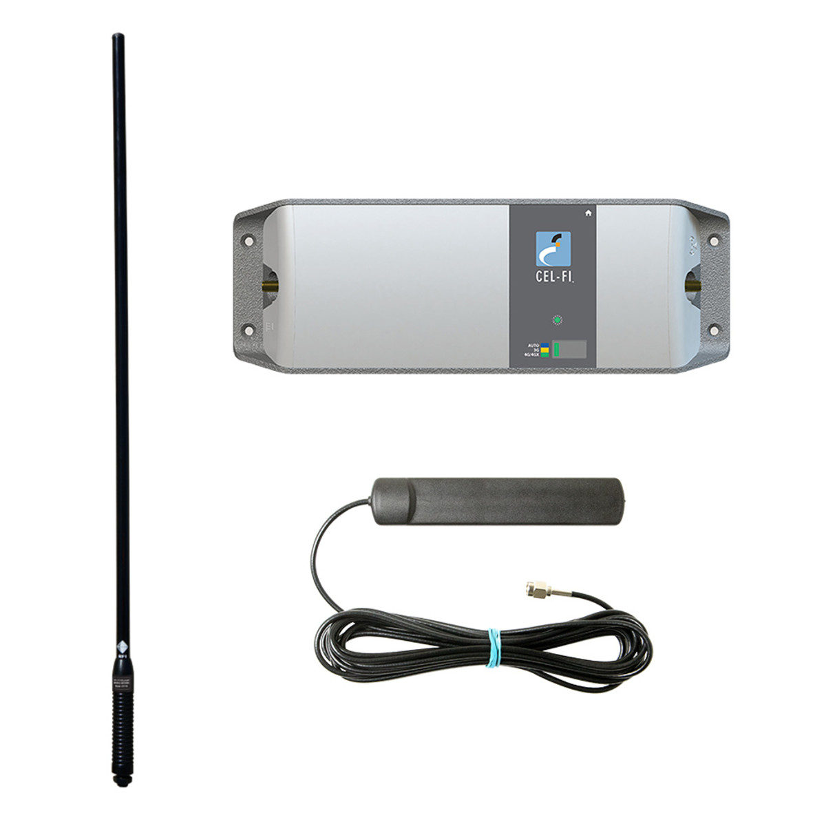 Cel-Fi GO-G31 Telstra Mobile Smart Signal Repeater With T7-4M-SMA Antenna and CD7195-B-SMA Connector