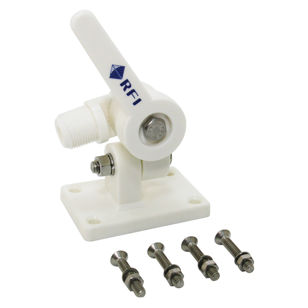 RFI White Marine Knock Down Mount Handle And Hardware