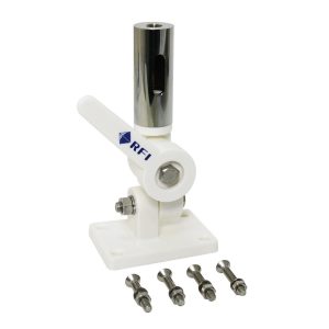 RFI White Marine Knock Down Mount For CD Series Adaptor