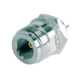 Pulse N-Type Female Solder Pot Bulkhead Connector