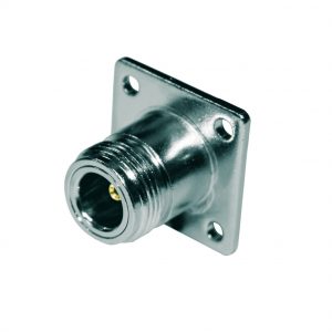 Pulse N(F) Crimp Square Flange Mount Connector Suits RG213 Cable