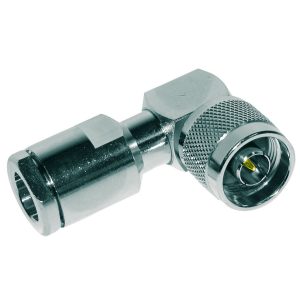 Pulse R/A N-Type Male Solder/Clamp Connector Suits RG213/U, 214/U Cables