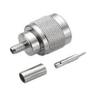 Pulse N(M) Silver Crimp Style Connector For RG58 Cable
