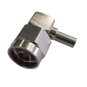 Pulse 4.3-10(M) Right Angle Connector Using RG214 Solder/Crimp Tool