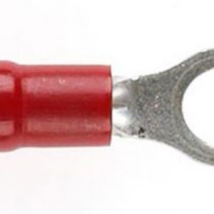 Cabac Ring 4mm Red Double Grip Terminal Pack of 100