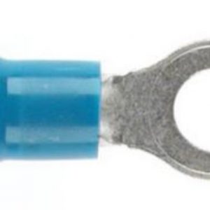 Cabac Ring 4mm Blue Double Grip Terminal Pack of 100