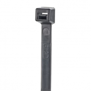 Stronghold 368 x 7.6mm Nylon Black Cable Tie Pack of 50
