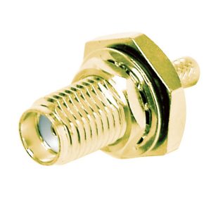 Pulse SMA(F) Bulkhead - Rear Mount Crimp Connector Suits RG174 Cable