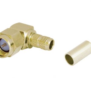 Pulse SMA(M) Solder/Crimp Right Angle Connector Suits RG174/316 Cable