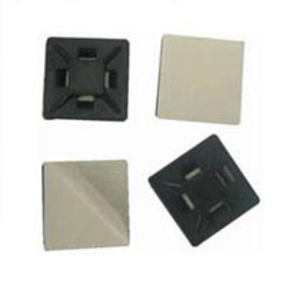 RFI 28 x 28mm Black Adhesive Tie Mount Pack of 100