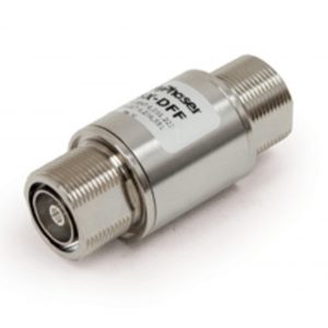 Low PIM Coaxial Surge Protector For Radios Operating Between 698MHz to 2.7GHz Suits 7/16 F/F Connector 500W IP67 40kA
