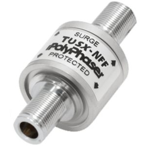 Coaxial Surge Protector Operating Between 300MHz to 1.2GHz With N-Type F/F Connector 2.5kW IP67 40kA