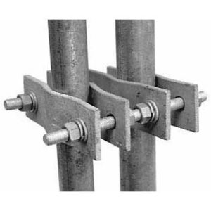 RFI Heavy Duty Galvanized In-Line Antenna Clamp For M12 Applications