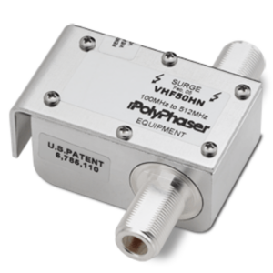 Coaxial Surge Protector Between 100MHz to 512MHz Suits N-Type F/F Connector Upto 750W IP67  20kA Low PIM 155DC Block