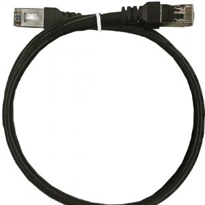 X10DR 0.5m Shielded 6mm Black Interface Cable With Male to Male Connector