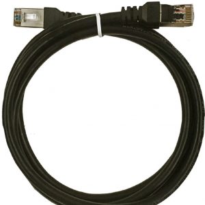 X10DR 1.5m Shielded 6mm Black Interface Cable With Male to Male Connector