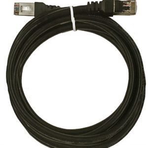 X10DR 6.2m Shielded 6mm Black Interface Cable For Male to Male Connector