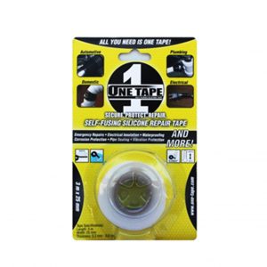 One Tape 3m x 25mm Triangular Silicone Clear Tape Retail Pack