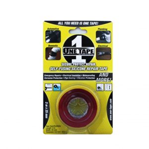 One Tape 3m x 25mm Triangular Silicone Red Tape Retail Pack