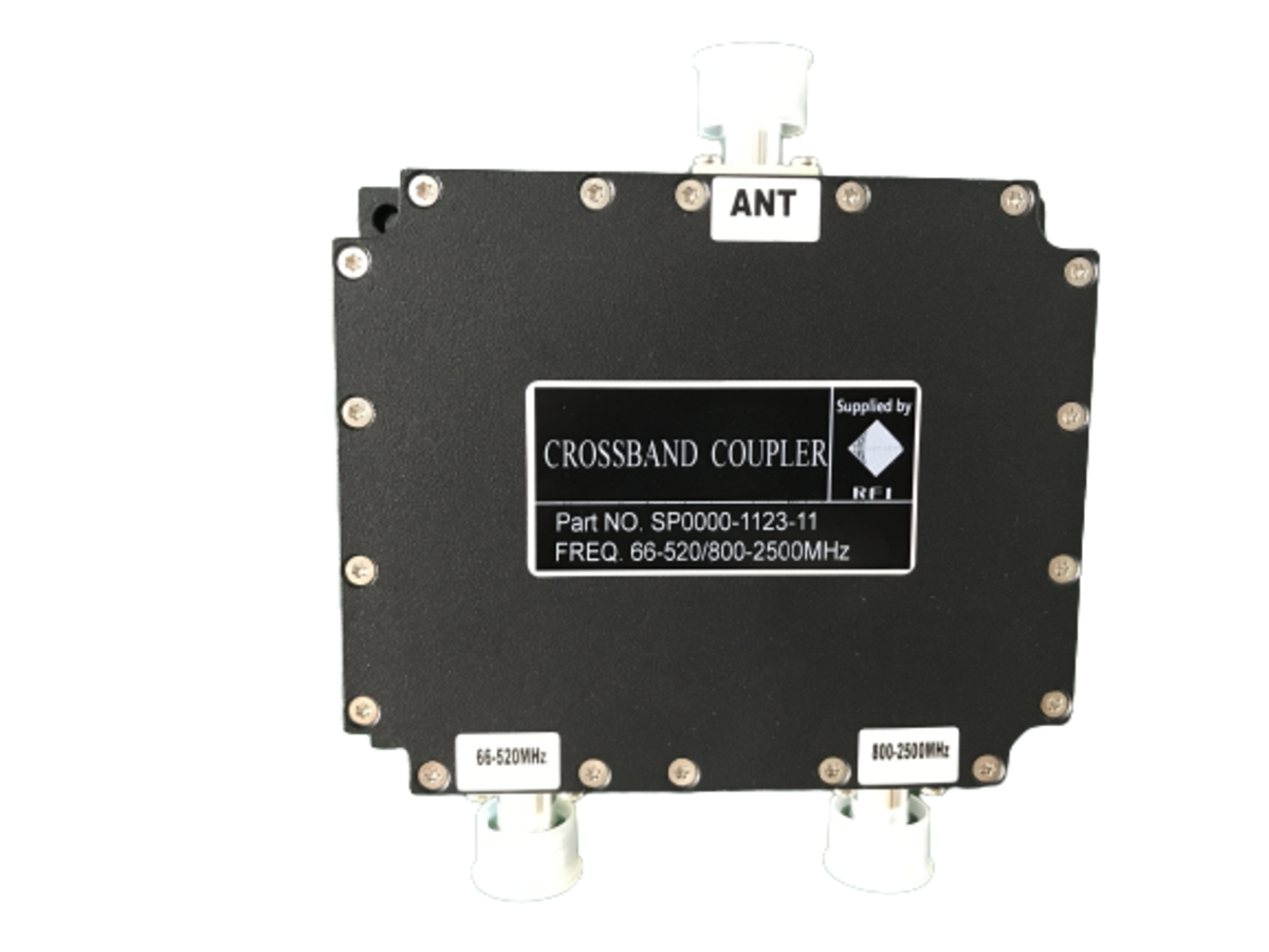 RFI 66-520MHz And 800-2500MHz 50W Crossband Coupler With N(F) Connector