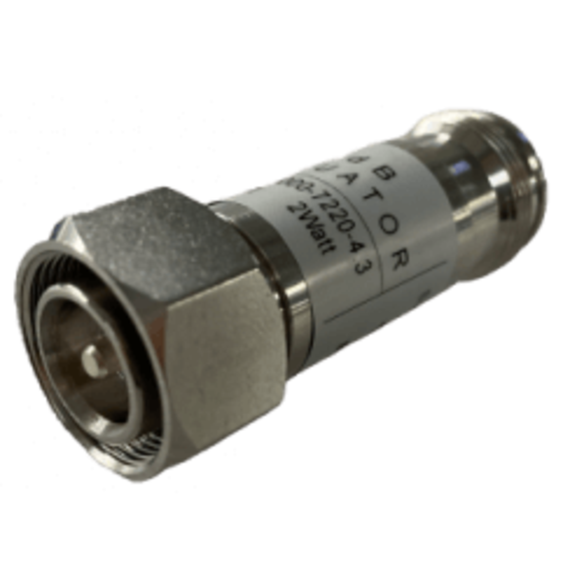 RFI 15dB DC-4GHz 2W Coaxial In-Line Attenuator With 4.3-10(M/F) Connector