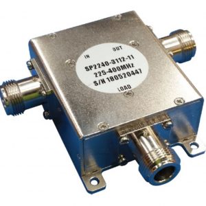 RFI 225-400MHz Single UHF Military Band Broadband Circulator