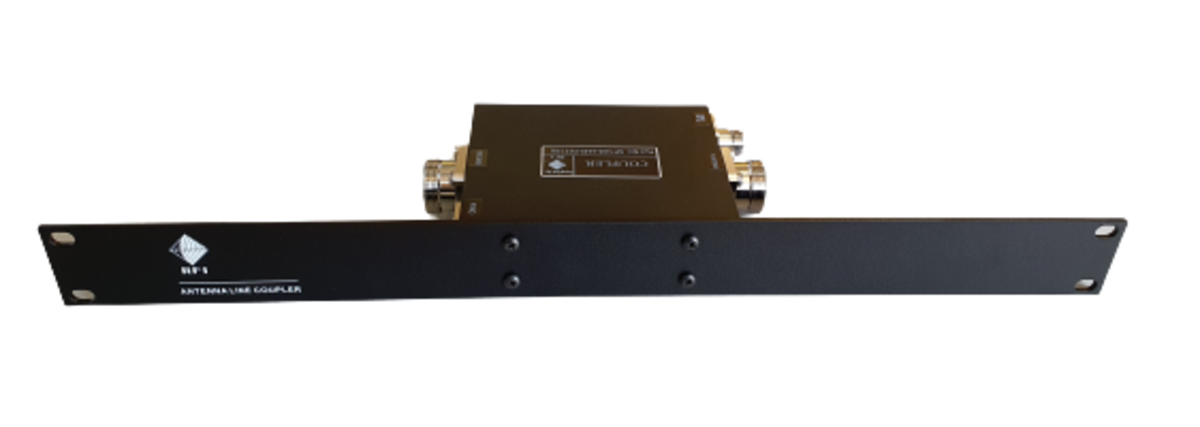 RFI 746-960MHz Antenna Line Coupler Suits 40dB Cable With 2XDIN(F) 2xN(F) Connectors And 1RU Rack Mount