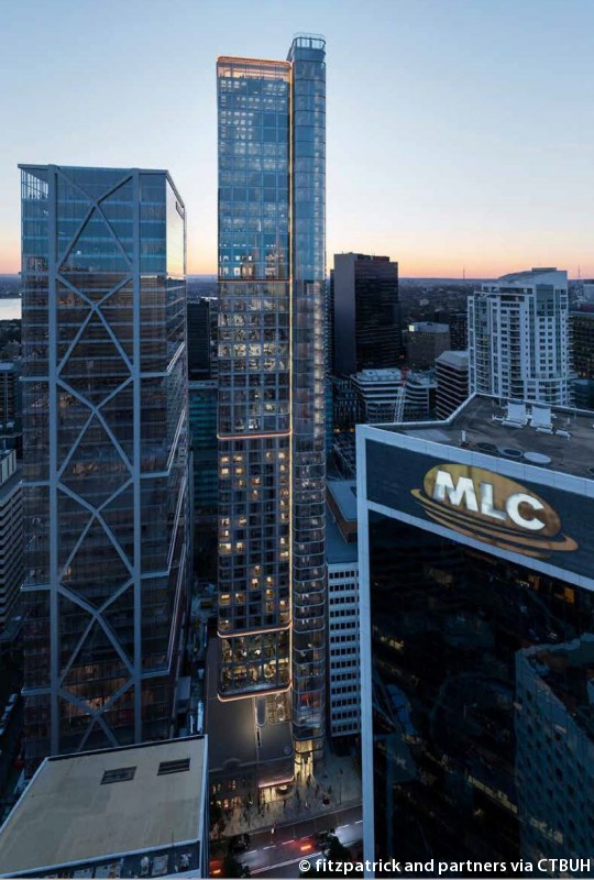 Sydney commercial buildings supported by telecommunications infrastructure